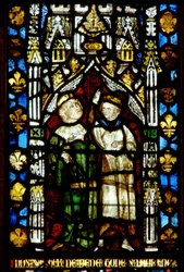 Fenster mit zwei Figuren