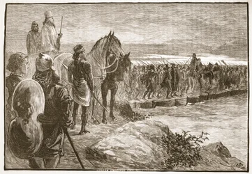 Xerxes überquert den Hellespont
