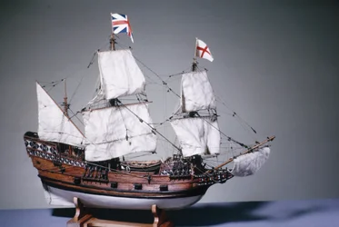 1:60 Modell der Mayflower von 1620