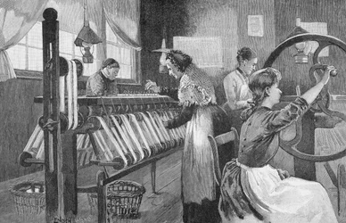 Seidenweber von Spitalfields, 1893