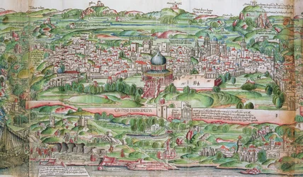 Karte der Stadt Jerusalem, aus 