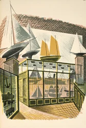 Modellschiffe und Züge, Illustration aus 