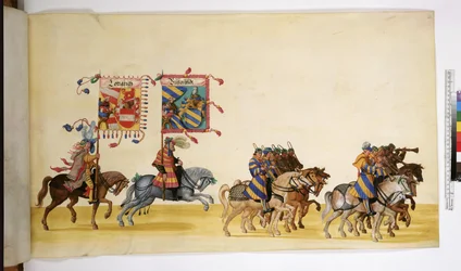 Vollseite: Detail aus dem Triumphzug, um 1550-1600