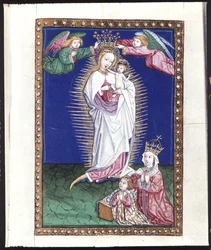 Ganzseitig: Miniatur: Madonna in einer Aureole, ca. 1464