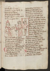 Judas vor dem Hohenpriester, Judas am Galgen