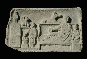 Grabrelief von Atilion und seinen Kindern