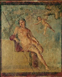 Ganymed. Wandmalerei aus Pompeji, Italien
