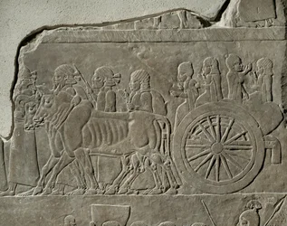 König Assurbanipals Feldzug gegen Elam (Detail)