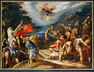 Die Bekehrung des heiligen Paulus auf dem Weg nach Damaskus
