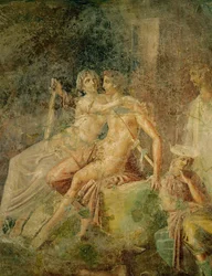 Mars und Venus. Aus dem Haus des Citharisten, Pompeji