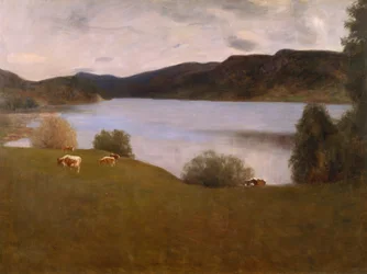 Abendlandschaft von Kviteseid