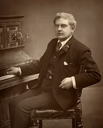 Arthur Cecil, britischer Schauspieler, Komiker, Dramatiker und Theaterleiter, 1887