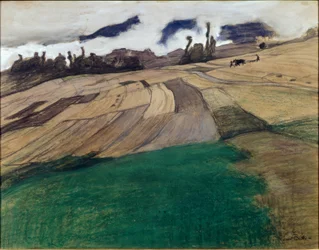 Landschaft bei Savièse