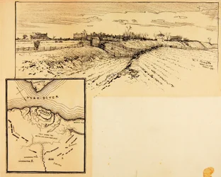 Gegenwärtiges Erscheinungsbild der britischen Verschanzung, Yorktown