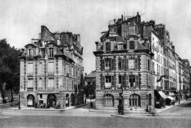 Alte Häuser aus der Zeit von Ludwig XIII., gegenüber der Pont Neuf, Paris, 1931