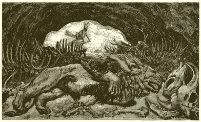 Der Fuchs und der kranke Löwe