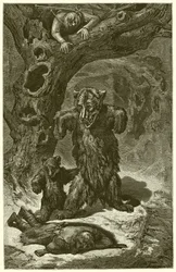 Die Reisenden und der Bär