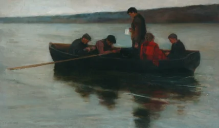 Eine Kinderbeerdigung in den Highlands, 1896