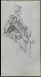Skizzenbuch, Seite 23: Sitzender Soldat
