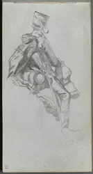 Skizzenbuch, Seite 23: Sitzender Soldat