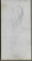 Skizzenbuch, Seite 51: Figurenstudie