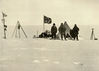 Das Weihnachtslager auf dem Plateau, Dezember 1908