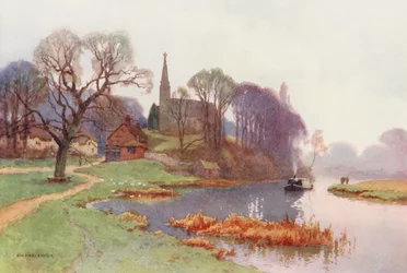 Fluss Themse: Clifton Hampden