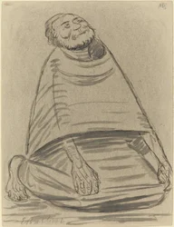 Kniender Mann, 1916