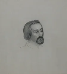 Porträt des Dichters Heinrich Heine 1797-1856, 1851