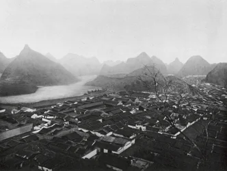 Kueilinfu, Kuangsi, Kueilin, die Provinzhauptstadt, Blick nach Nordwesten
