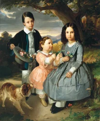 Kindergruppenporträt von Ernst Christian Moser