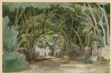 Motiv aus dem Park der Villa Borghese in Rom