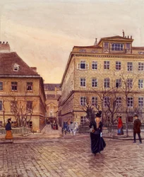 Der Getreidemarkt und die Papagenogasse in Wien