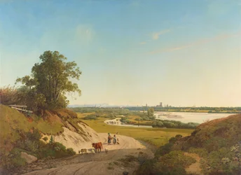 Blick von Oberföhring auf München