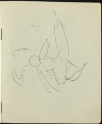 Tänzer und Darsteller Seite aus einem Skizzenbuch, ca. 1911