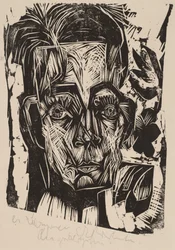 Kopf von Dr. Robert Binswanger der Student, 1917-1918