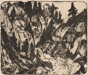 Felsiger Bach, 1919