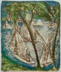 Segelboote bei Grünau