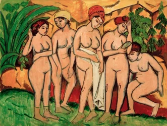 Frauen im Bade