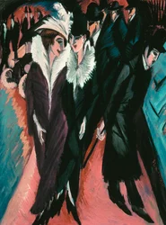 Straße, Berlin - Gemälde von Ernst Ludwig Kirchner (1880-1938) - 1913 - 120,6 x 91,1 - Museum of Modern Art, New York