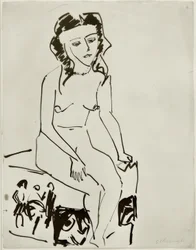 Sitzender weiblicher Akt