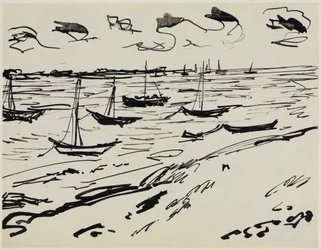 Verankerte Fischerboote (Fehmarn)