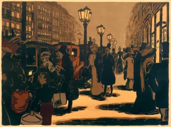 Pariser Straßenszene