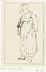 Stehende Bäuerin