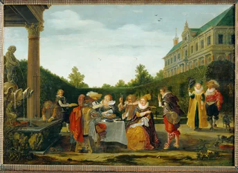 Abendessen im Garten