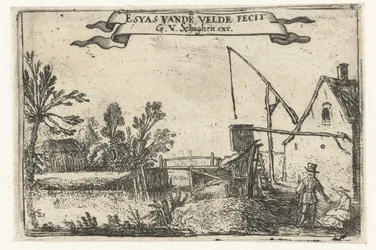 Bauernhof an einem Kanal