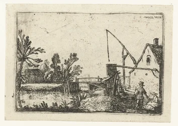 Bauernhof an einem Kanal