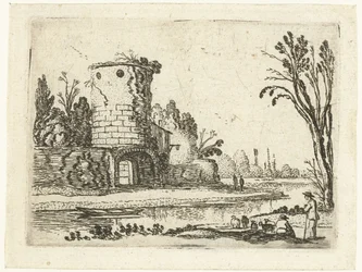 Runder Turm mit einem Tor