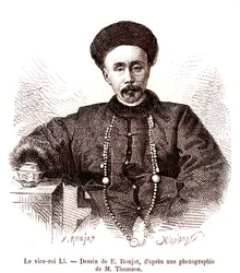 Li Hongzang, Vizekönig von Zhili, am kaiserlichen Hof von China. 1873
