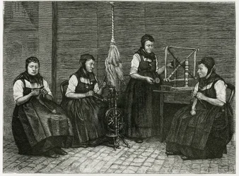 Sondernach-Spinnereien, Beschreibung der verschiedenen Spinnstufen